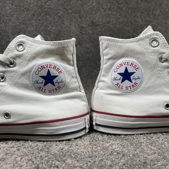 Converse Chuck Taylor All Star M7650 Mens Sz 6 Women’s Sz 8 White High Top Shoes - Picture 8 of 12